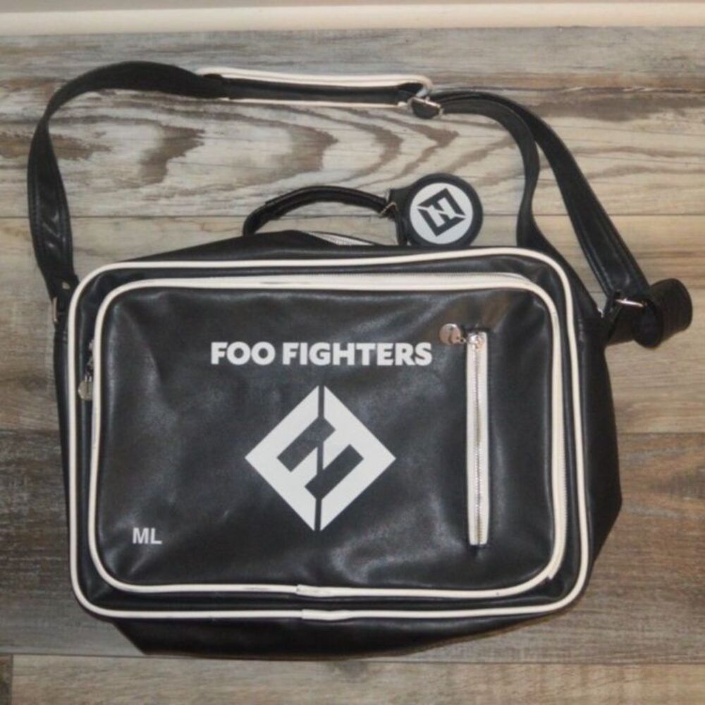 Foo Fighters flight bag from Concrete & Gold VIP bundle Leather/leatherette Rare